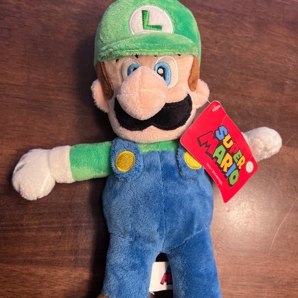 Nintendo Other - LUIGI Collectible 🎮 Super Mario Bros 🍄 2018 Super Soft Luigi 12" Plush nwt 👍